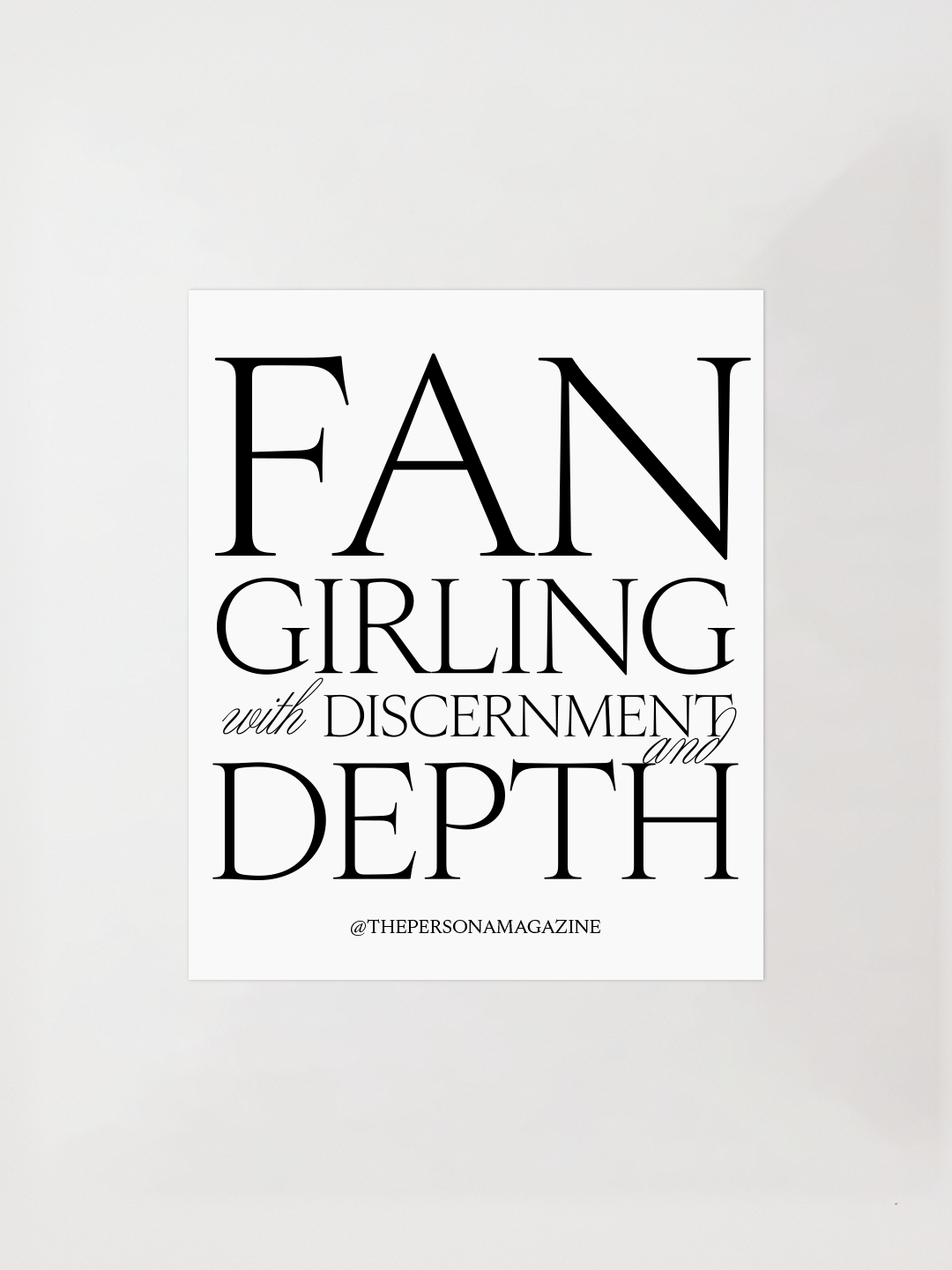 Fan Girling Sticker